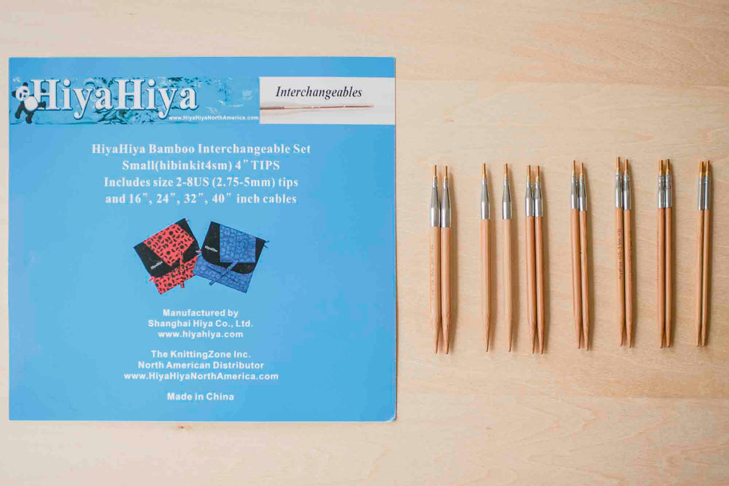 HiyaHiya 付け替え竹輪針セット Bamboo Interchangeable Needle Set